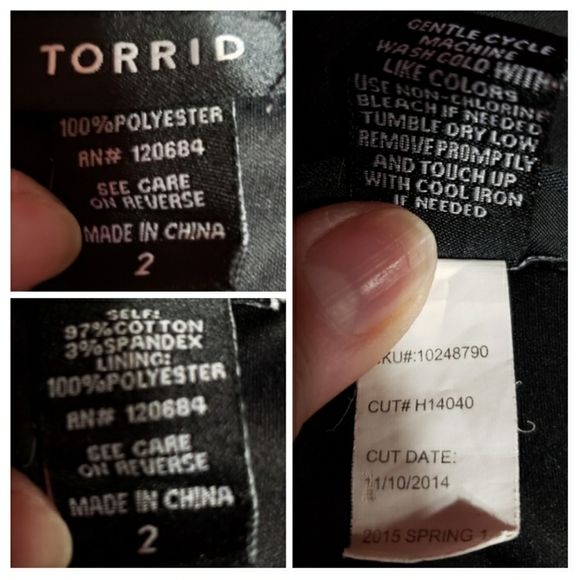 Torrid polka dot peplum top 2X - Picture 4 of 7